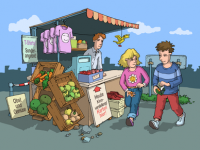 Interaktives Tafelbild: Markt und Wirtschaft